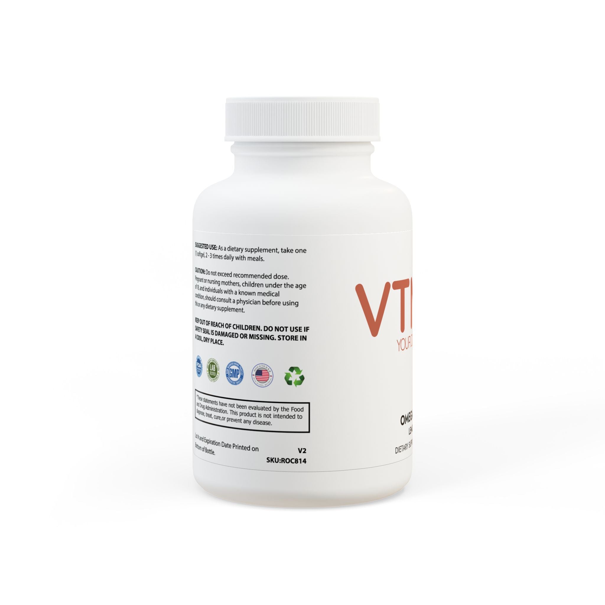 Omega 3 Fish Oil Supplement (60 Softgels)