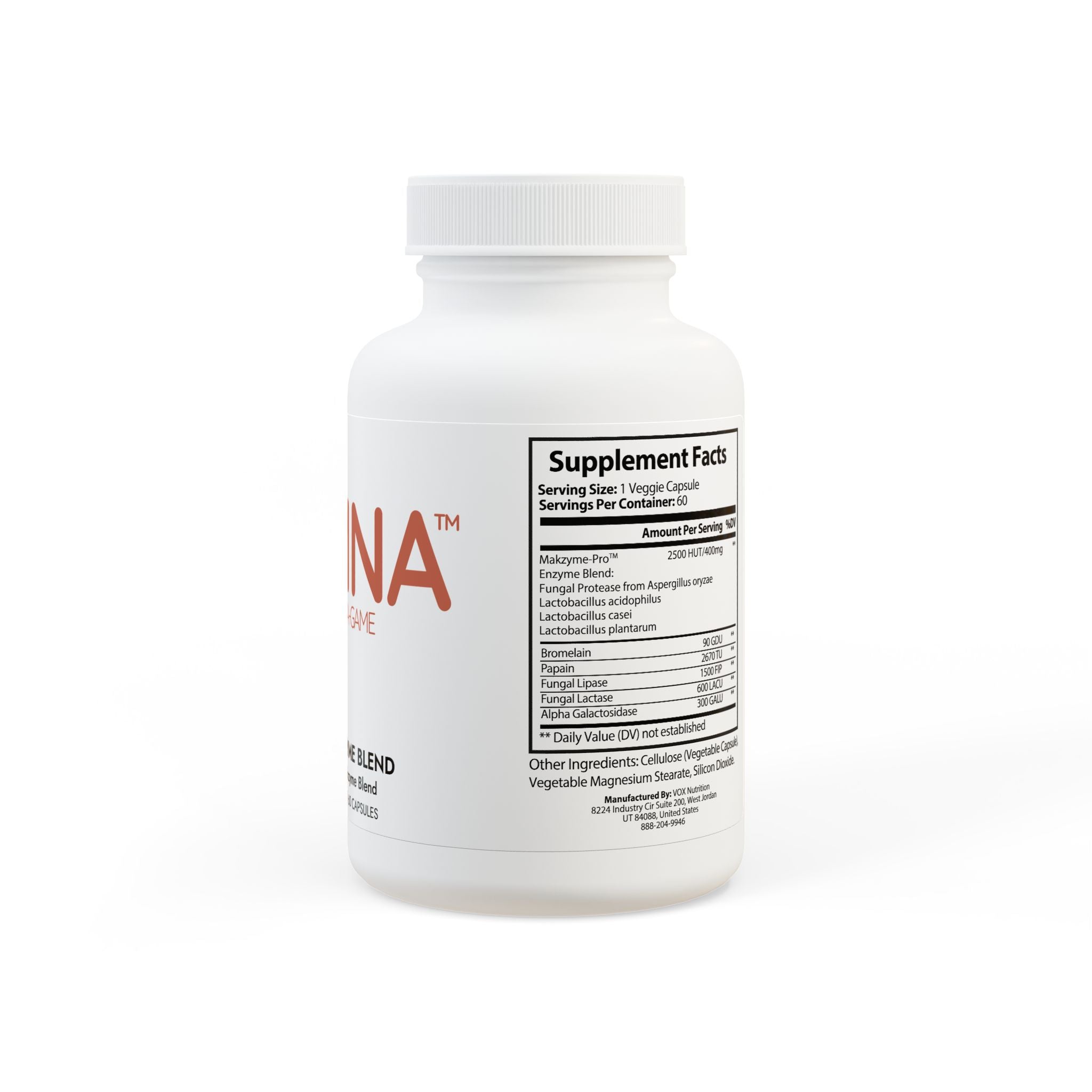 Digestive Enzyme Blend Supplement (60 Capsules)