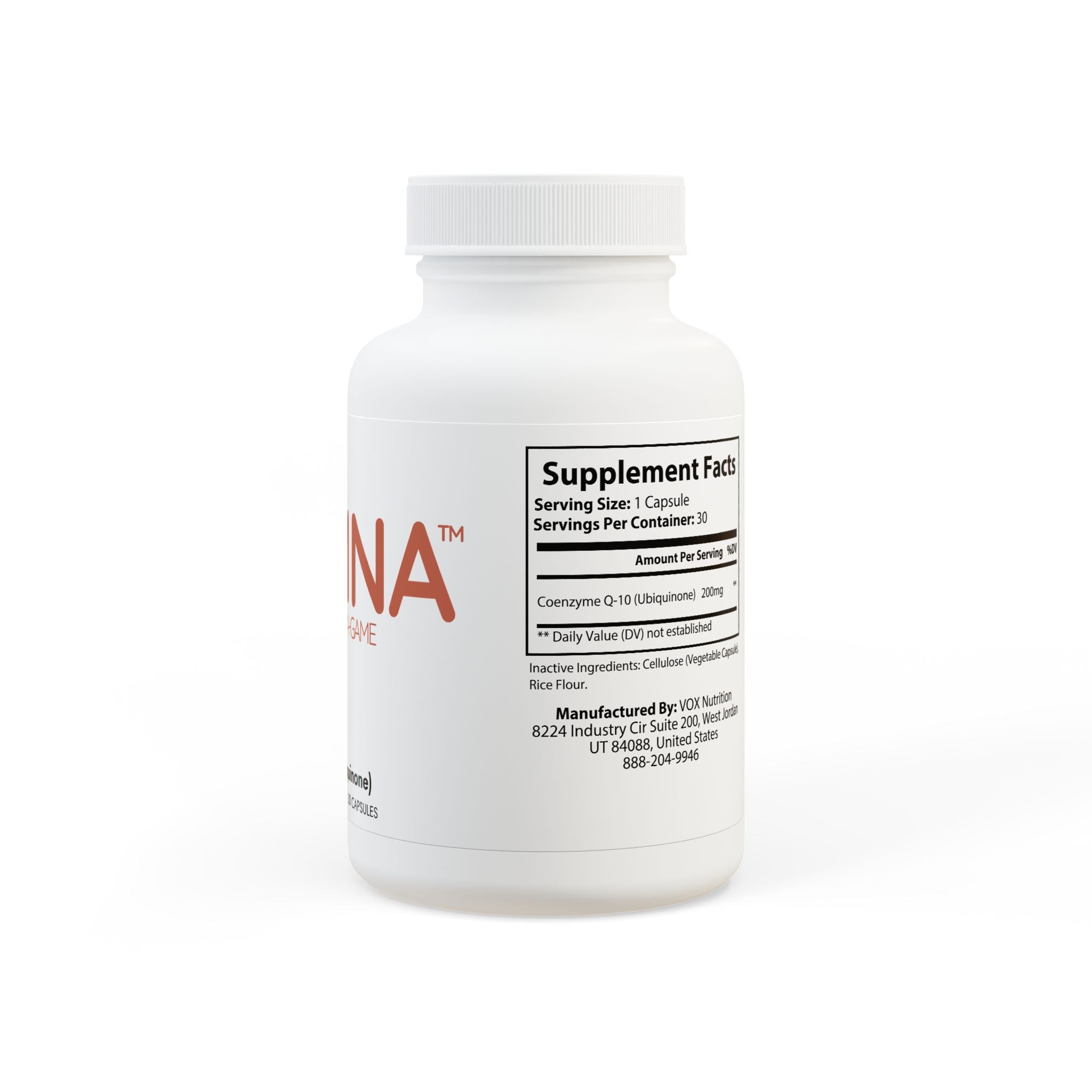 CoQ10 (Ubiquinone) Supplement (30 Capsules)