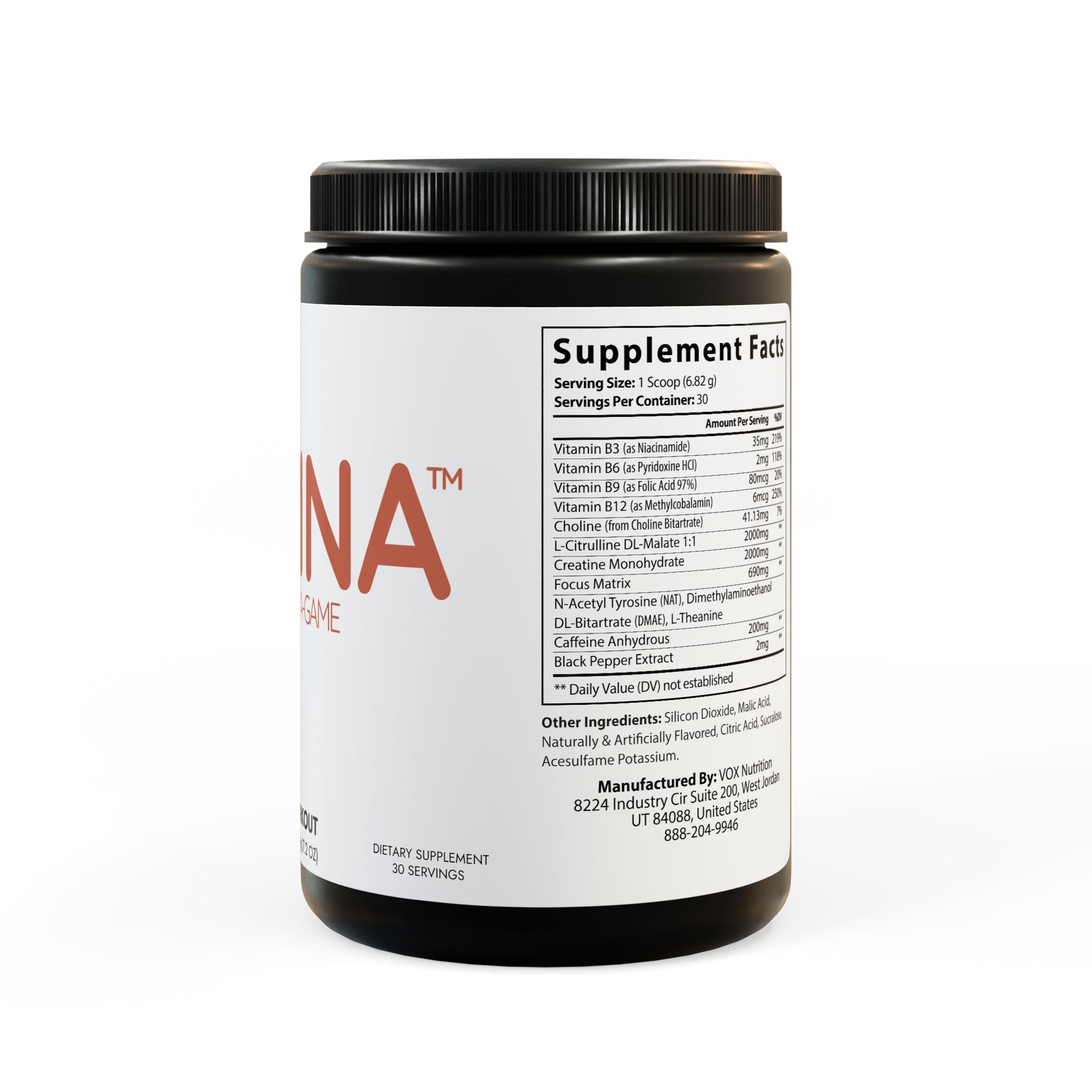 Pre-Workout Supplement, Fruit Punch (204g, 7.1oz)