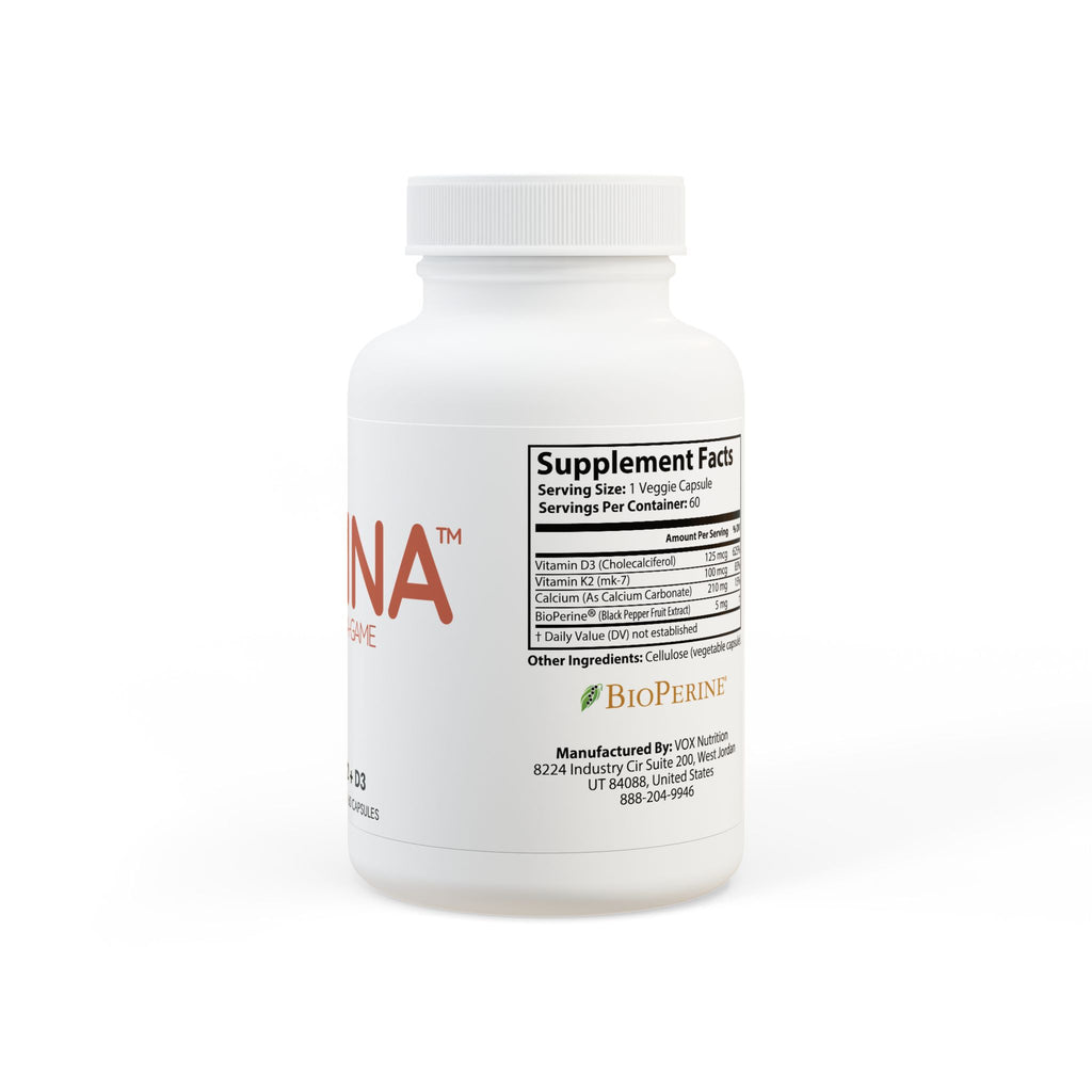 Vitamin K2 + D3 Supplement (60 Capsules)
