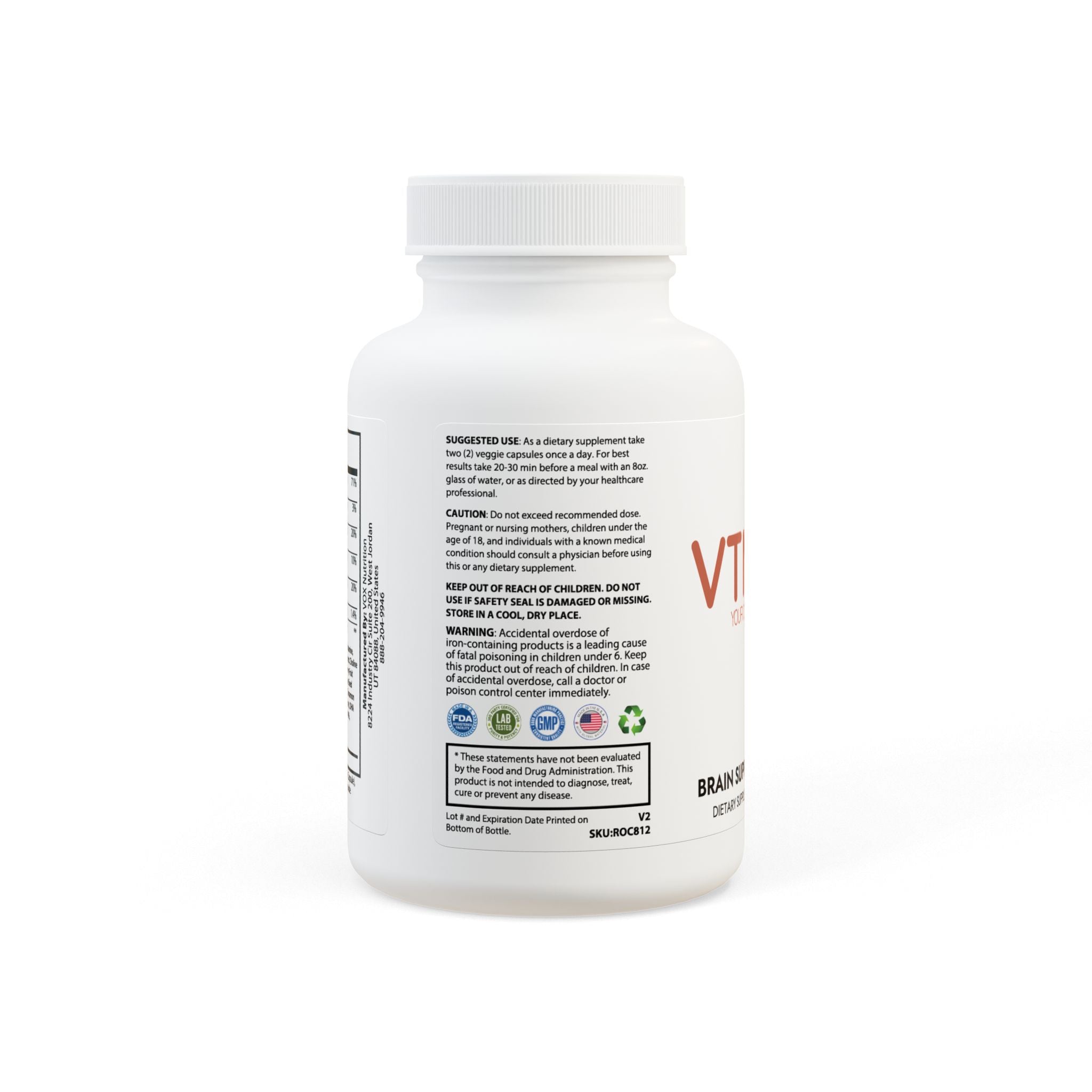 Brain Support Complex Supplement (60 Capsules)