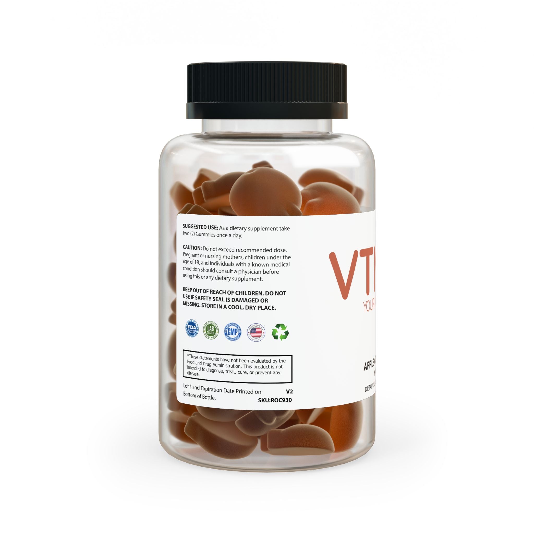 Apple Cider Vinegar Gummies (60 Gummies)