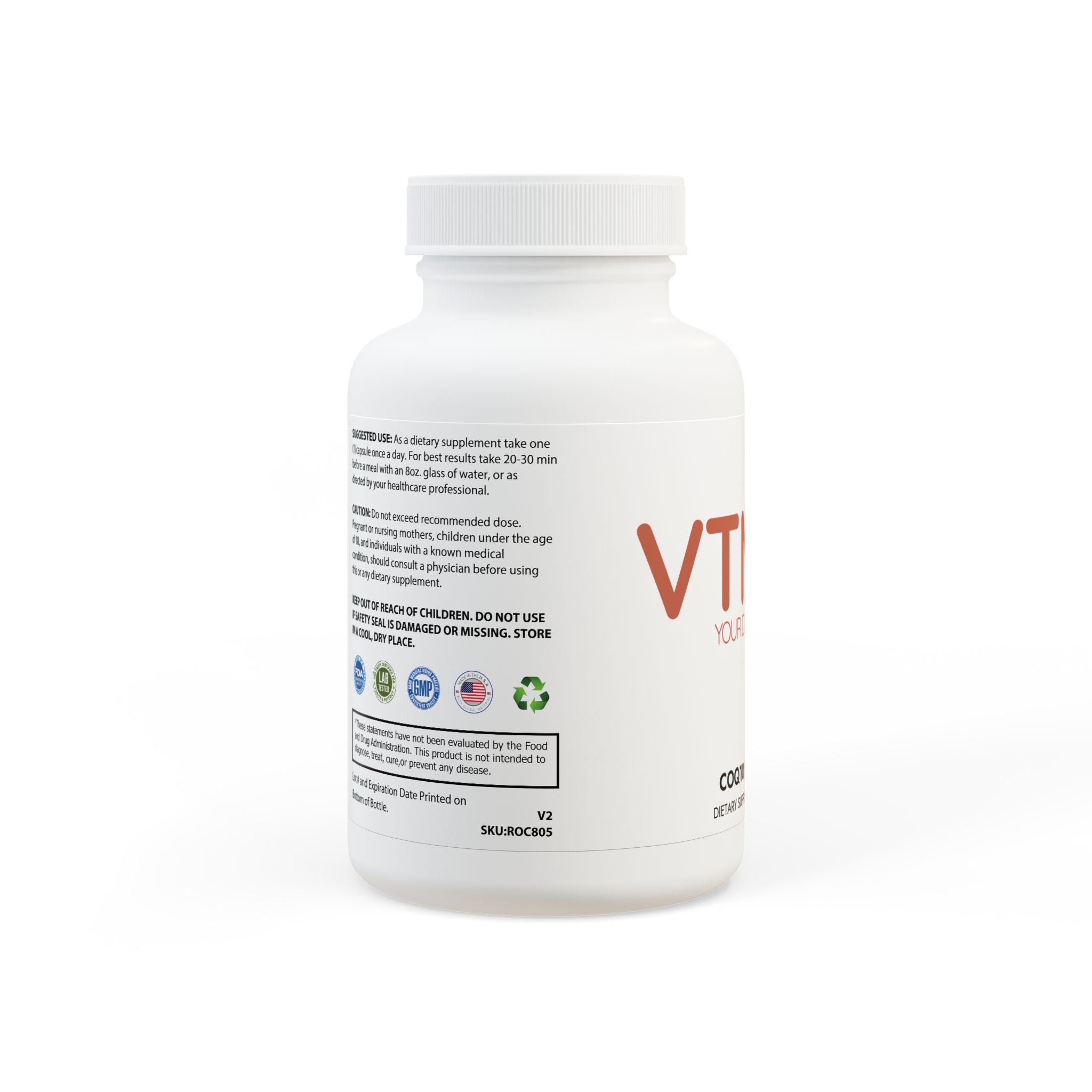 CoQ10 (Ubiquinone) Supplement (30 Capsules)