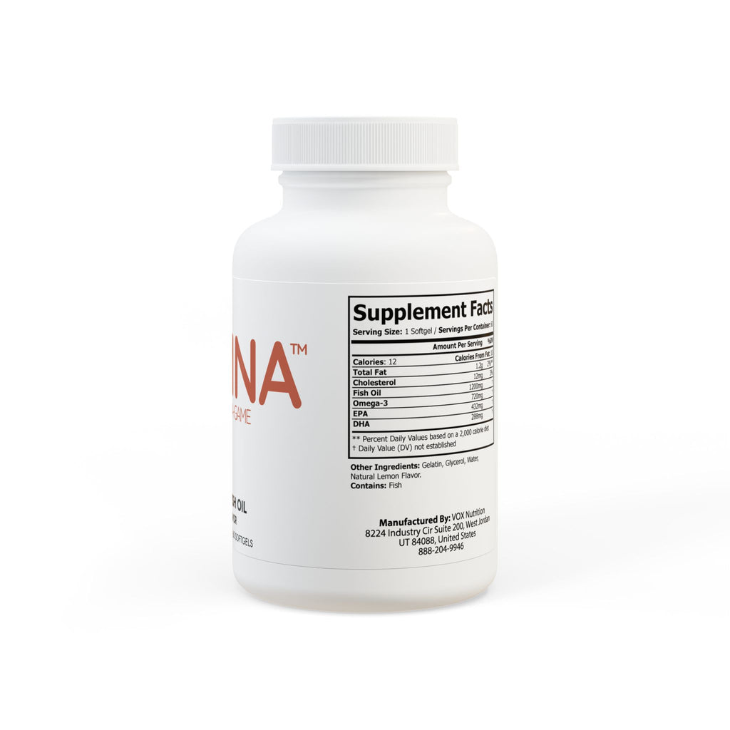 Omega 3 Fish Oil Supplement (60 Softgels)